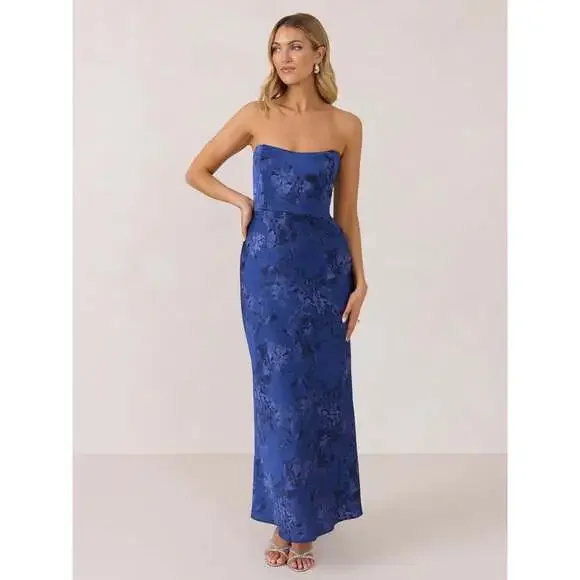 Park & Fifth Brodie Dress Size SS / Azure - Picture 1 of 5